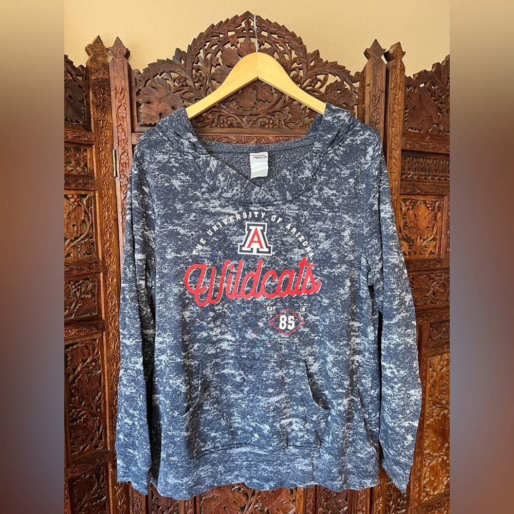 Arizona Wildcats Blue Camo Sweatshirt logo size 2xl